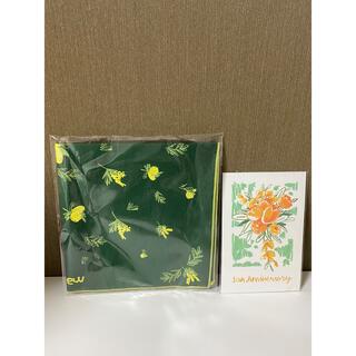 【新品未開封】魔女工場 10周年 ノベルティ オリジナルハンカチ ポストカード(ハンカチ)