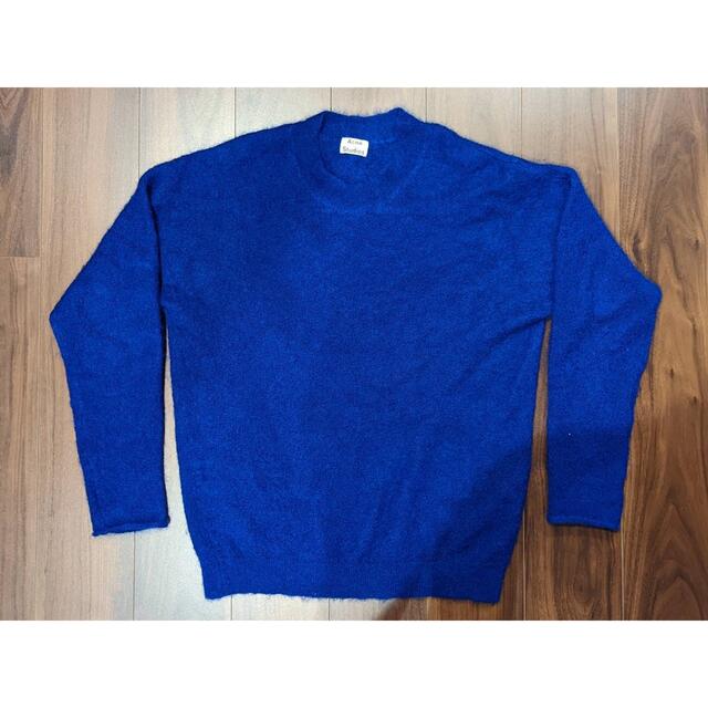 大きい割引 ACNE セーター ニット ブルー アクネ Acne - ニット+セーター