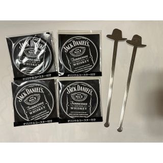 アサヒ(アサヒ)のジャックダニエル　コースター4枚　マドラーセット！　JACK DANIEL'S(ノベルティグッズ)