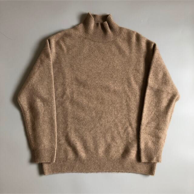 NaturalBeige素材AURALEE BABY CASHMERE KNIT TURTLE NECK