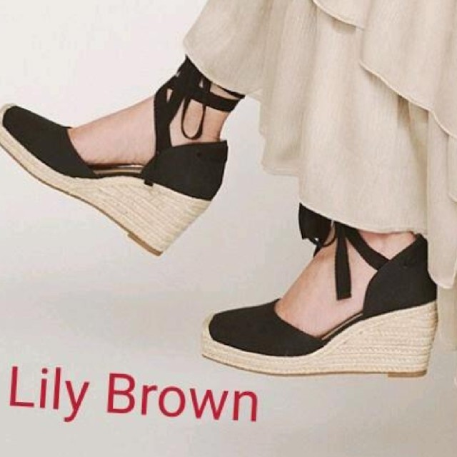 【新品未使用】LILY BROWN ウェッジエスパドリーユ