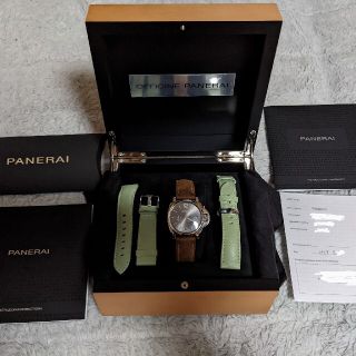 オフィチーネパネライ(OFFICINE PANERAI)のPANERAIパネライ ルミノールドゥエ38mm オプションベルト2本付き(腕時計(アナログ))