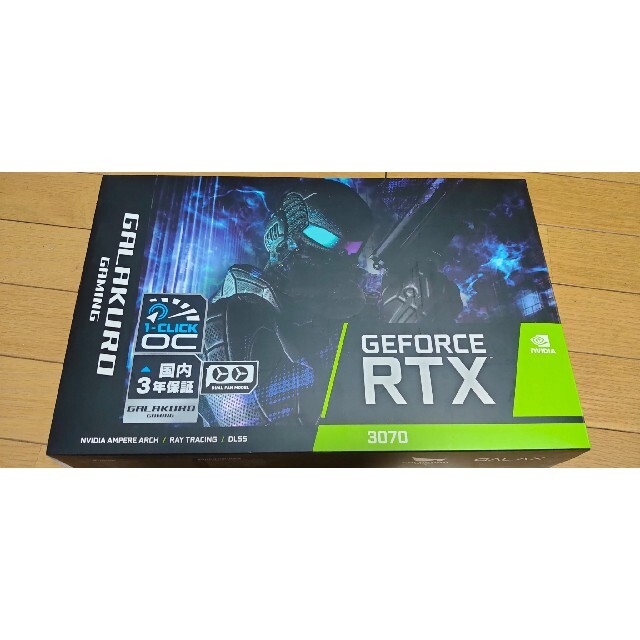 GALAKURO GAMING グラフィックボード GG-RTX3070-E8G玄人志向シリーズ名