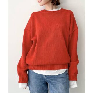 アパルトモンドゥーズィエムクラス(L'Appartement DEUXIEME CLASSE)のL'Appartement GENTLEMAN KNIT オレンジ(ニット/セーター)