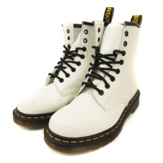 ドクターマーチン(Dr.Martens)のドクターマーチン 1460 ブーツ 8ホール ミドル 白 UK4 23cm 靴(ブーツ)