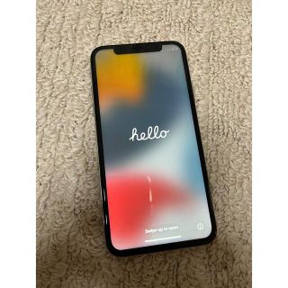 アイフォーン(iPhone)のiPhone X silver 64 GB SIMフリー(スマートフォン本体)