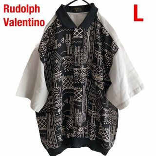 ルドルフヴァレンチノ(Rudolph Valentino)のRudolph Valentinoのレトロシャツ　L　菅田将暉　古着男子(シャツ)