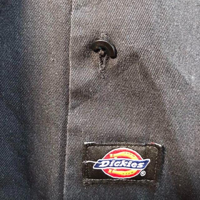 Dickies(ディッキーズ)の【Dickies】ディッキーズ　長袖ワークシャツ　刺繍　ゆるだぼ　L ブラック メンズのトップス(シャツ)の商品写真