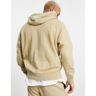 【XLサイズ】新品 NIKE レトロ ロゴ ヘビーウェイト フーディー ベージュ
