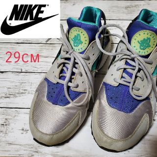 ナイキ(NIKE)のNIKE AIR HUARACHE エアハラチ グレー パープル 29cm(スニーカー)