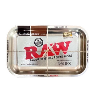 新品　RAW 正規品　メタルトレイシルバースモール　手巻きタバコ　トレー(タバコグッズ)