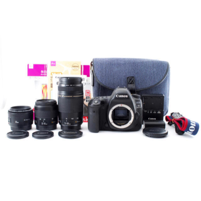 キャノン Canon EOS 5D mark IV標準&望遠&単焦点レンズセット 【希少