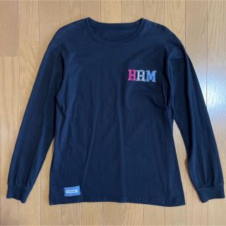 ハリウッドランチマーケット(HOLLYWOOD RANCH MARKET)のH.R.REMAKE スリーカラーHRMパッチロングスリーブTシャツ Sサイズ(Tシャツ/カットソー(七分/長袖))