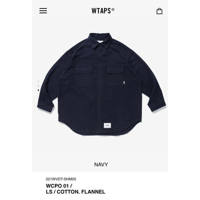 W)taps(ダブルタップス)のWTAPS WCPO 01 / LS / COTTON / FLANNEL S メンズのトップス(シャツ)の商品写真