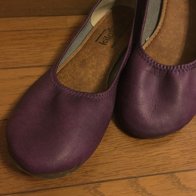 美品セール♡日本製♡ペタンコパンプス♡ レディースの靴/シューズ(ハイヒール/パンプス)の商品写真