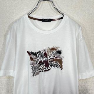 ブラックレーベルクレストブリッジ(BLACK LABEL CRESTBRIDGE)の【美品】ブラックレーベルクレストブリッジ　Tシャツ　ビッグロゴ&ユニオンフラッグ(Tシャツ/カットソー(半袖/袖なし))