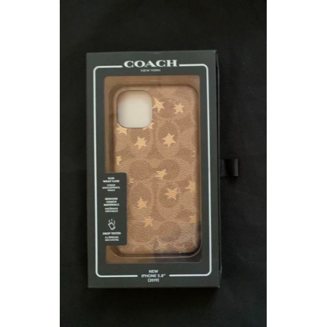 新品 COACH iPhoneケース 星 シグネチャー