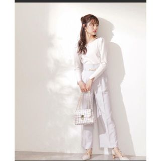 プロポーションボディドレッシング(PROPORTION BODY DRESSING)の美品 ハイウエストサス付き ワイドパンツ  プロポーションボディドレッシング(カジュアルパンツ)