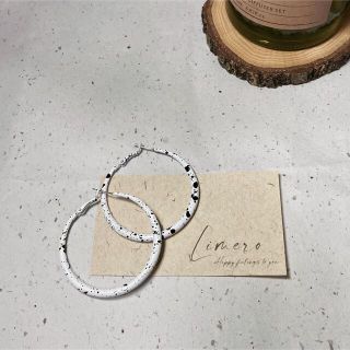 アメリヴィンテージ(Ameri VINTAGE)の■splash paint mat hoop pierce(ピアス)