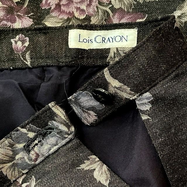 Lois CRAYON(ロイスクレヨン)のレトロでシックな ロイスクレヨン 花柄もよう ロングスカート（M) レディースのスカート(ロングスカート)の商品写真