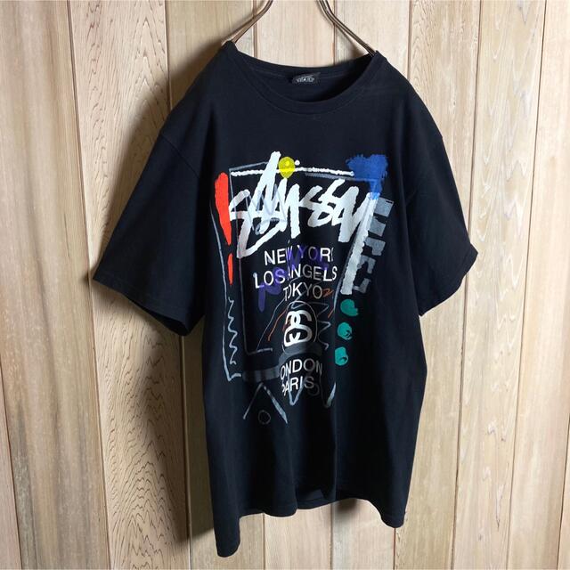 2022年限定カラー 【トランプデザイン◎】stussy半袖Tシャツ黒