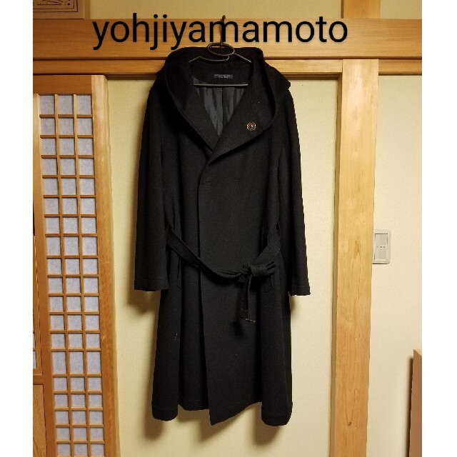 Yohji Yamamoto(ヨウジヤマモト)の★極美品 18aw カシミヤビーバー フードコート yohjiyamamoto メンズのジャケット/アウター(モッズコート)の商品写真