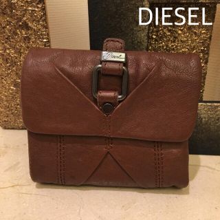 ディーゼル(DIESEL)のDIESEL 本革（羊革）二つ折り財布 ブラウン(財布)