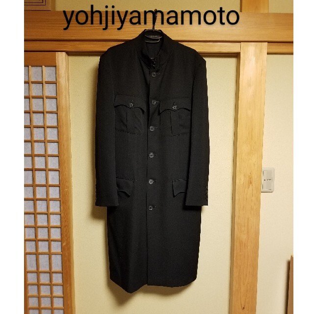 ★極美品 20ss ウールギャバ ロングジャケット yohjiyamamoto