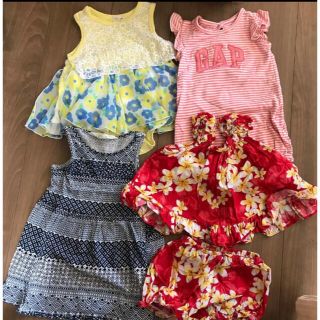 ベビーギャップ(babyGAP)の女の子　ロンパース　　ワンピース　まとめ売り(ロンパース)