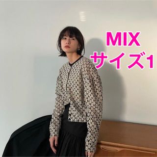 クラネ(CLANE)のCLANE 3D FLOWER LACE CARDIGAN サイズ1 MIX(カーディガン)