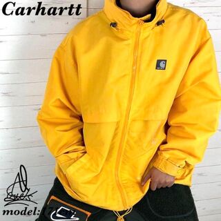 カーハート(carhartt)の《大人気カラー》Carhartt カーハート　XL☆イエロー　黄色　ワンポイント(ナイロンジャケット)