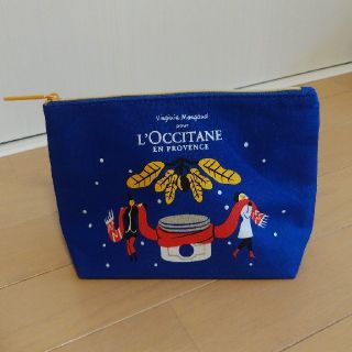 ロクシタン(L'OCCITANE)の【新品＊未使用】L'OCCITANE ポーチ ブルー 非売品♡(ポーチ)