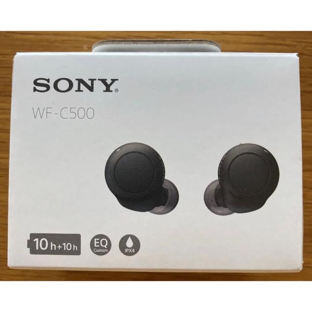 SONY フルワイヤレスイヤホン WF-C500 ブラック