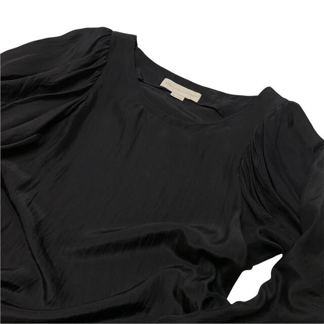 ステラマッカートニー トップス シャツ シルク100% 黒 フリル デザイン