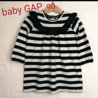 ベビーギャップ(babyGAP)の《baby GAP》コットン レース ボーダー ワンピース(ワンピース)