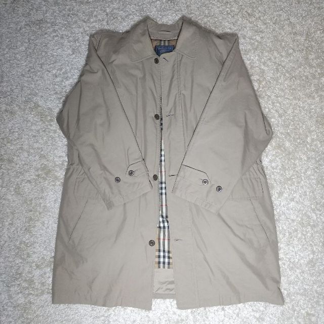 BURBERRY(バーバリー)のバーバリー BURBERRY ステンカラーコート ノバチェック Lサイズ ダウン メンズのジャケット/アウター(ステンカラーコート)の商品写真