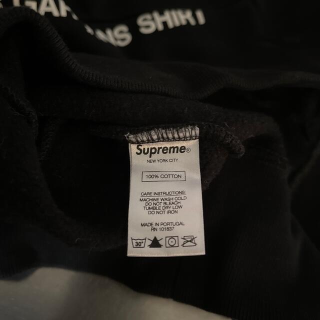supreme シュプリーム　コムデギャルソンシャツ　ブラックMサイズ　美品