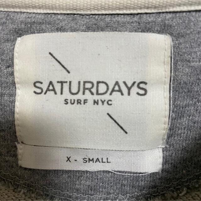 SATURDAYS SURF NYC(サタデーズサーフニューヨークシティー)のSATURDAYS SURF NYC  スウェット　トレーナー　ロゴ刺繍　レア メンズのトップス(スウェット)の商品写真