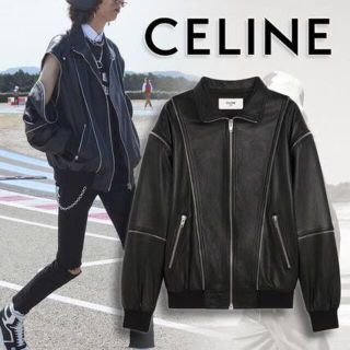 セリーヌ(celine)のceline マルチジッパー　レザージャケット　ライダース 　21ss(レザージャケット)