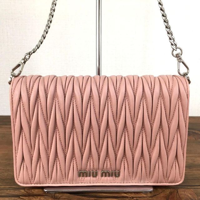 miumiu - 極美品 MIUMIU チェーンバッグ ピンク 484の通販 by old