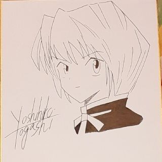 冨樫義博 Hunter×Hunter クラピカ 直筆サイン入り色紙 www.greenhub.co.id