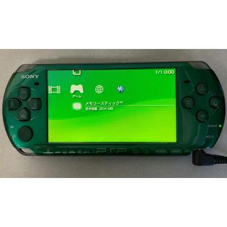 プレイステーションポータブル(PlayStation Portable)の☆マギカ様専用　【ジャンク】SONY PSP 3000 グリーン(携帯用ゲーム機本体)