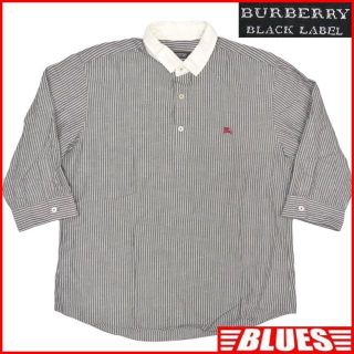 バーバリーブラックレーベル(BURBERRY BLACK LABEL)のバーバリーブラックレーベル シャツ L 古着 メンズ 3 カットソー 7分丈(Tシャツ/カットソー(七分/長袖))