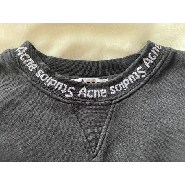 新品即決 ACNE STUDIOS アクネ プルオーバー ブラック -パーカー