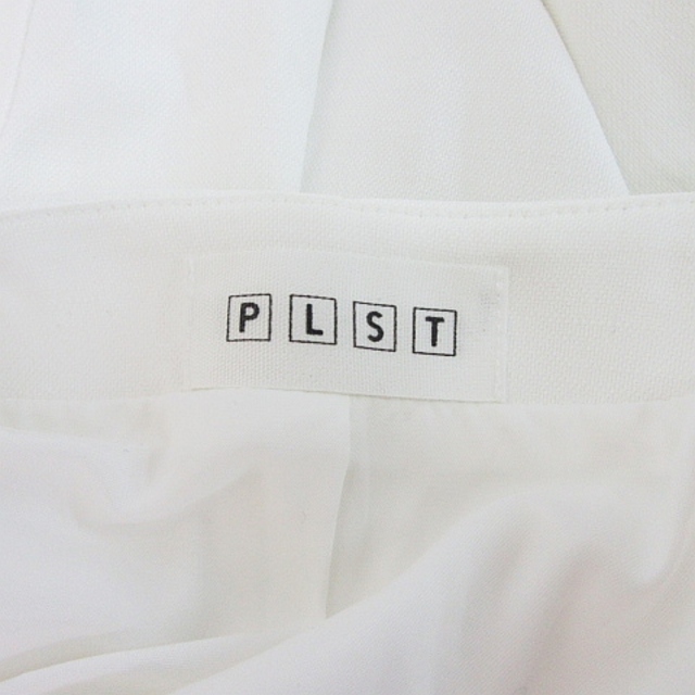 PLST(プラステ)のプラステ PLST ノーカラー ジャケット 綿 麻 XS オフホワイト  レディースのジャケット/アウター(その他)の商品写真