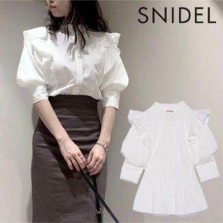 スナイデル(SNIDEL)の🌷フリルスタンドカラーブラウス(スナイデル)  (シャツ/ブラウス(半袖/袖なし))