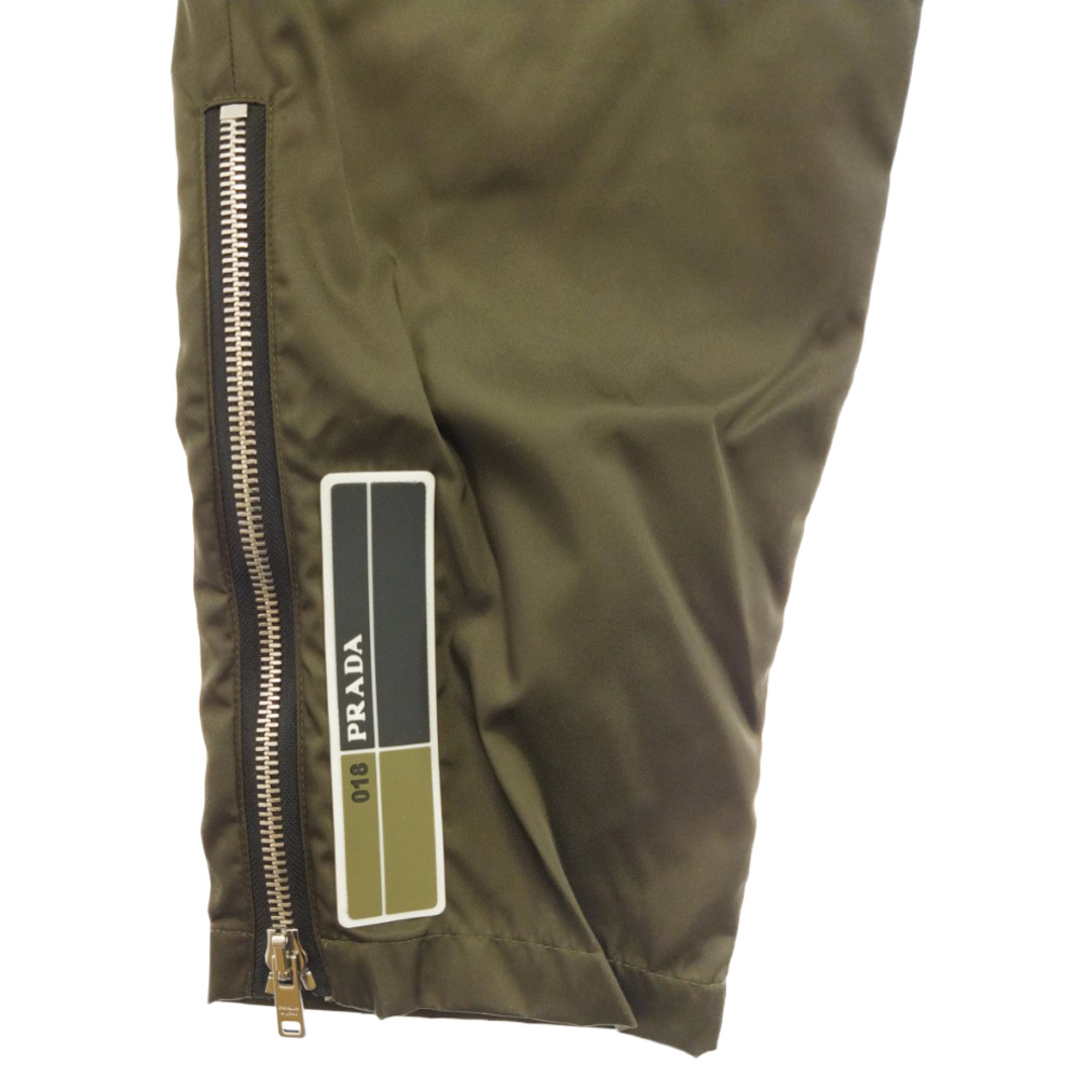 PRADA プラダ 19AW THECNICAL NYLON CARGO PANT 22X805 S192 ラバーパッチテクニカルナイロンジップフロントポケットカーゴパンツ