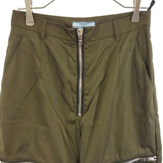 PRADA プラダ 19AW THECNICAL NYLON CARGO PANT 22X805 S192 ラバーパッチテクニカルナイロンジップフロントポケットカーゴパンツ