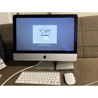 マック(Mac (Apple))の処分します！Apple iMac 21.5インチ2013 ドライブ付き(デスクトップ型PC)