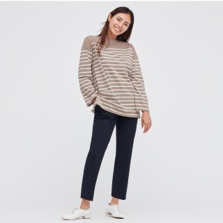 ユニクロ(UNIQLO)のUNIQLOユニクロボーダーオーバーサイズT(Tシャツ(長袖/七分))